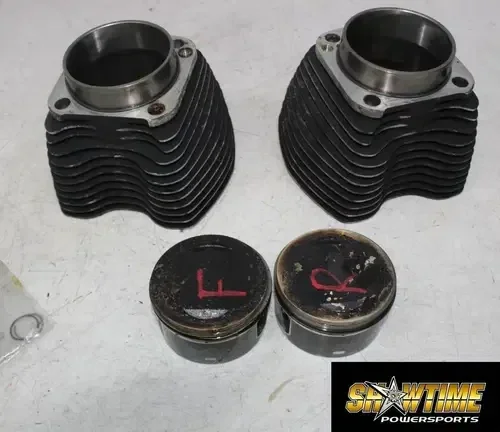 00-06 HARLEY-DAVIDSON SOFTAIL FLSTI FRONT REAR ENGINE MOTOR CYLINDER JUG PISTONS