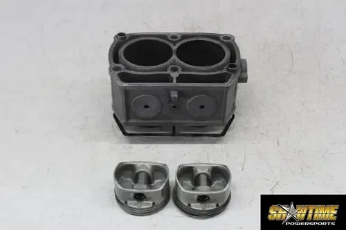 07 POLARIS SPORTSMAN 800 ENGINE CYLINDER PISTON BLOCK JUG BARREL W PISTONS