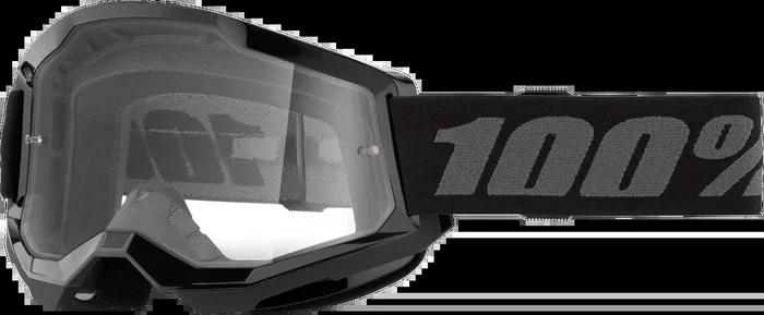 100% 610-5221 50027-00013 STRATA 2 GOGGLE BLACK CLEAR LENS