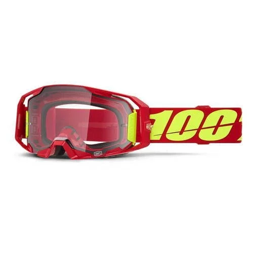 100% ARmatic Goggles – Red w/ Clear Lens