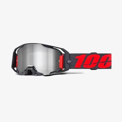 100% Armatic Goggles – Turo w/ Mirror Silver Lens