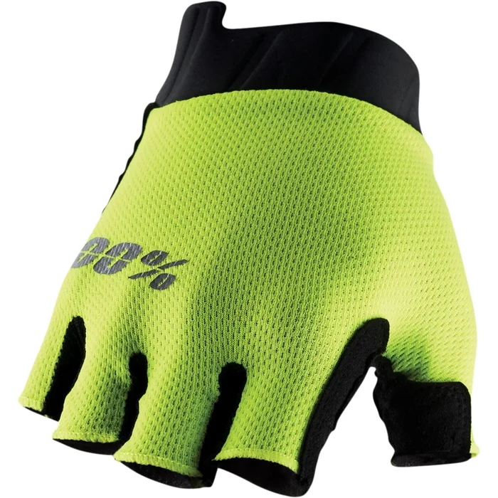 100% Exceeda Gel Shortfinger Glove – Flo Yellow – Small 10021-004-10