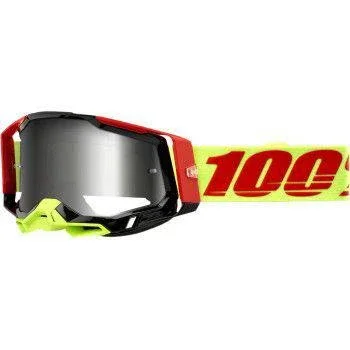 100% Racecraft 2 Goggle Wiz Flash Silver Lens