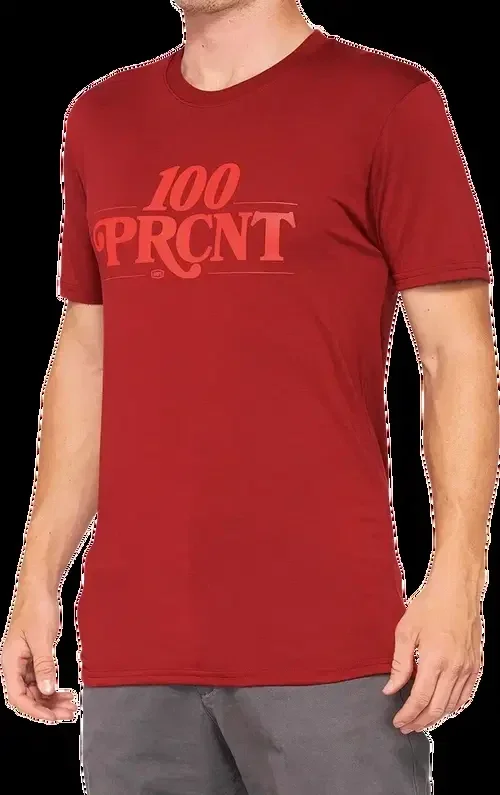 100% Searles Tech T-Shirt – Brick – Small 35027-068-10