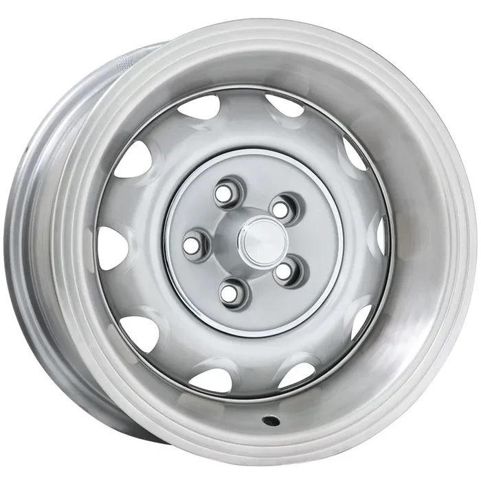 14×6 Chrysler Rallye Silver 5X4″ bolt 4″ backspace