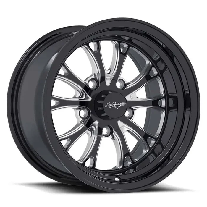 15×7 Bristol Black / Milled Spokes 5×4.75 BS 4.25 BP
