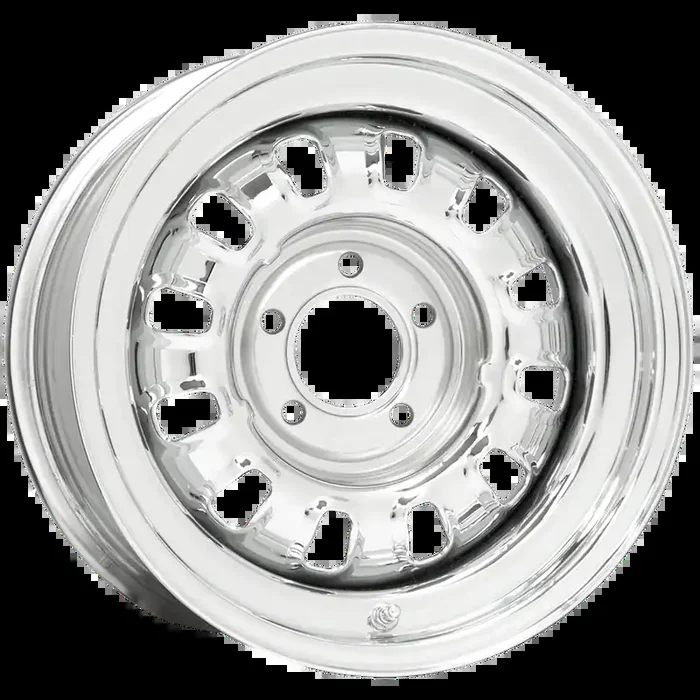 15×7 GT Rallye Chrome 5×4.5″ bolt 4.25″ backspace