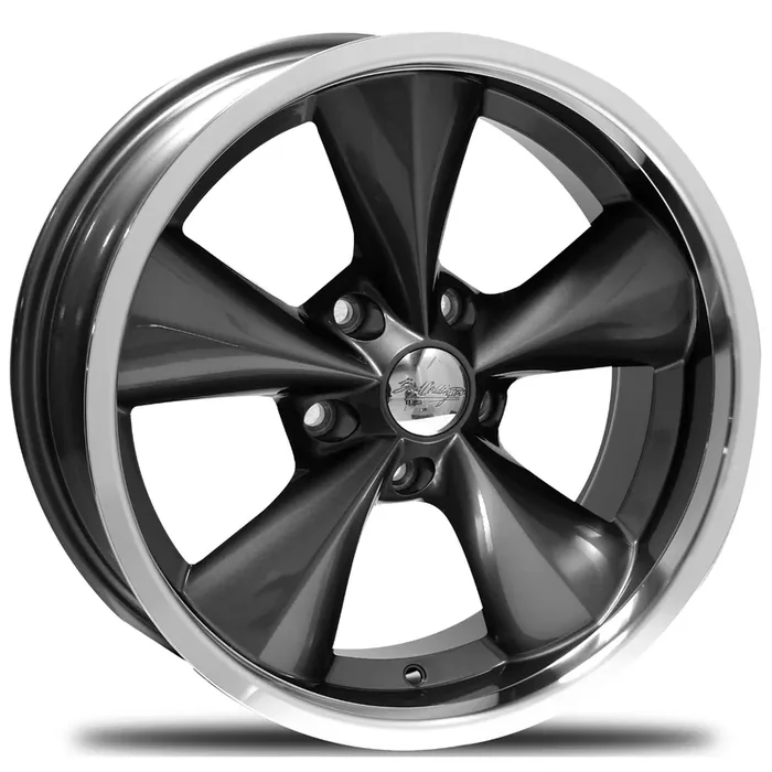 15×7 Junkyard Dog Gunmetal / Machined Lip 5×4.5 BS 4.25 BP