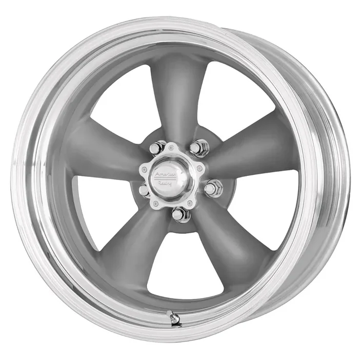15×8 VN215 Classic Torq Thrust II Gray/Machined 5×4.5 bolt 4.5″ back