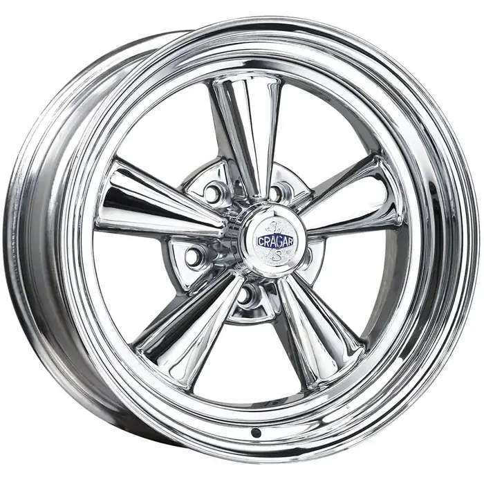 17×8 Cragar 61C SS 5×4.75″ bolt 3.5″ backspace