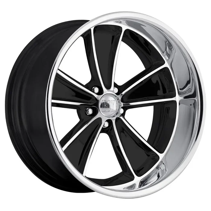 17×8 Speedster Black Machined / Diamond Cut Lip 5×4.5 BS 4.5 BP
