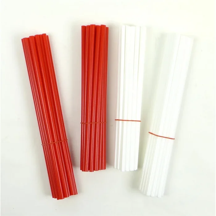 2FastMoto 76pcs Wheel Spoke Skin Cover Wrap Kit for MX Dirt Bike – Red/White [MPN: 20-RW50]