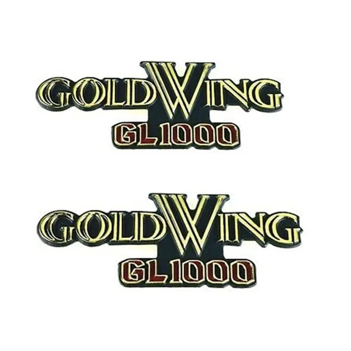2FastMoto Side Cover Emblems Badges (Pair) for Honda GL1000 Goldwing 77-79 87130-431-670