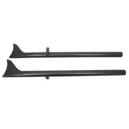 36″ Fishtail Drag Pipe Slip-On Exhaust Set Black Indian Chief Models 15-Up