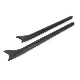 36″ Straight Fishtail Slip-On Mufflers Extension Set Black Harley Custom Chopper