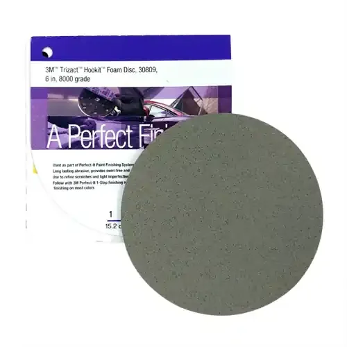 3M 6″ Trizact Hookit Foam Disc, 8000G – 30809