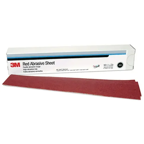 3M Red Abrasive 2-3/4″ x 16-1/2″ Hookit Sheets