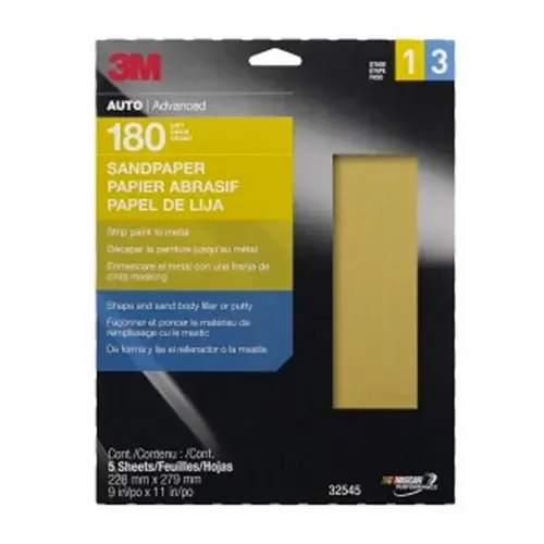 3M Sandpaper, 180 grit – 32545