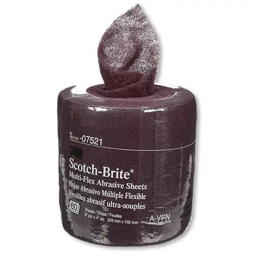 3M Scotch-Brite Multi-Flex Abrasive Sheet Rolls, Very Fine – 07521