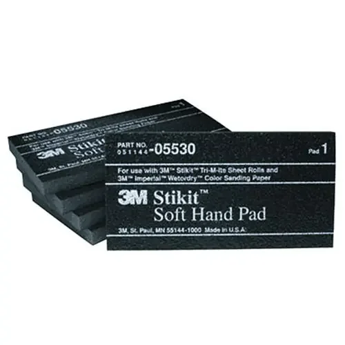 3M Stikit 2-3/4″ x 5-1/2″ x 3/8″ Soft Hand Pads – 05530