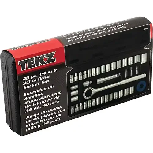 40 Piece 1/4″ & 3/8″ Socket Set