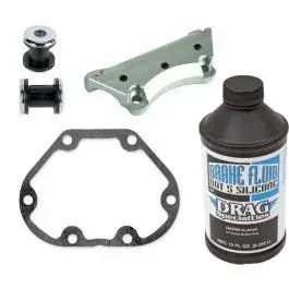 5 Speed 87-04 Handlebar Install Kit w/ Brake Fluid Super Clamp Bushings Gasket