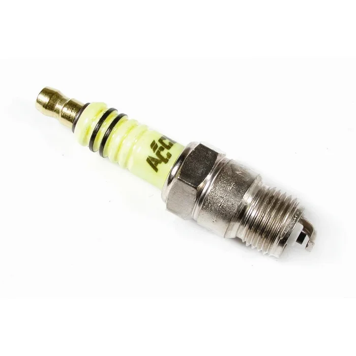 ACCEL Shorty Spark Plug – 14 mm Thread – 0.460 in R – Tapered Seat – Resistor – Set of 8 8198