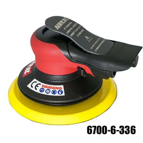 AIRCAT 6700 Series 6″ Non-Vac Orbital Palm Sander 3/16″ Orbit 6700-6-336