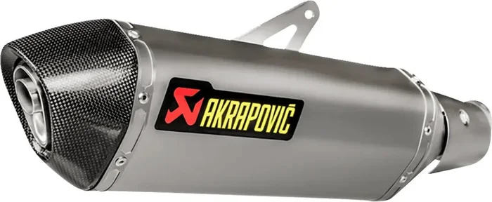 Akrapovic Slip-On Line Muffler for 2022 Kawasaki Ninja 400 / Ninja 400 ABS ~ 1811-4372; Titanium, Size One Size (TTOS)