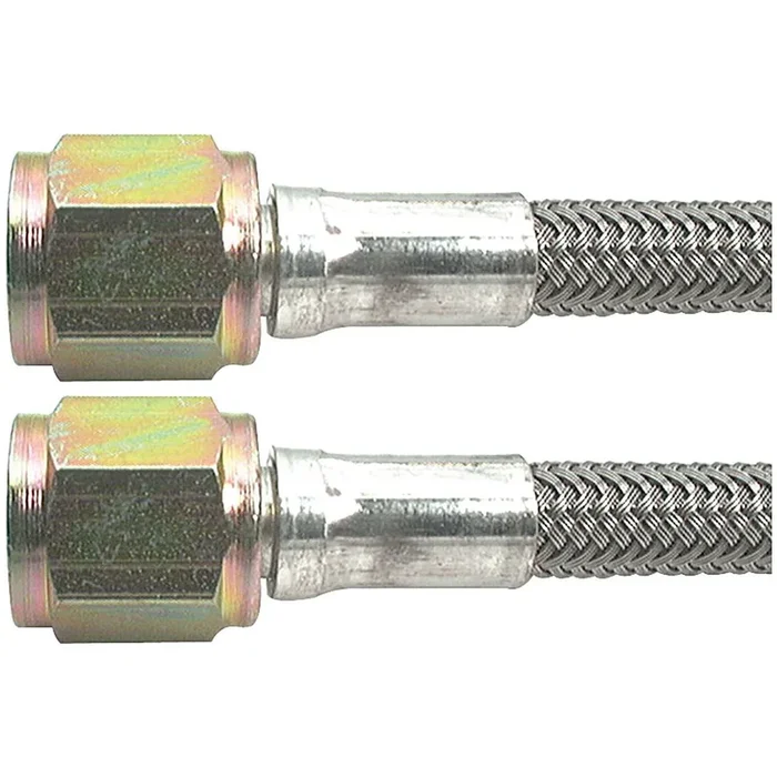 Allstar Performance 32 ” -4 Braided Stainless Steel Line w/ -4 Straight Ends