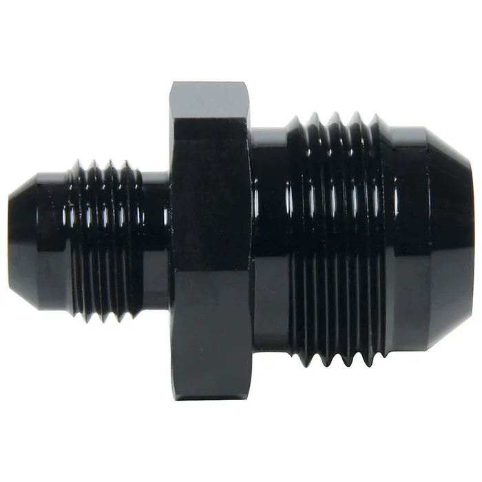Allstar Performance Straight Adapter – 10 AN Male to 8 AN Male – Aluminum – Black Anodize