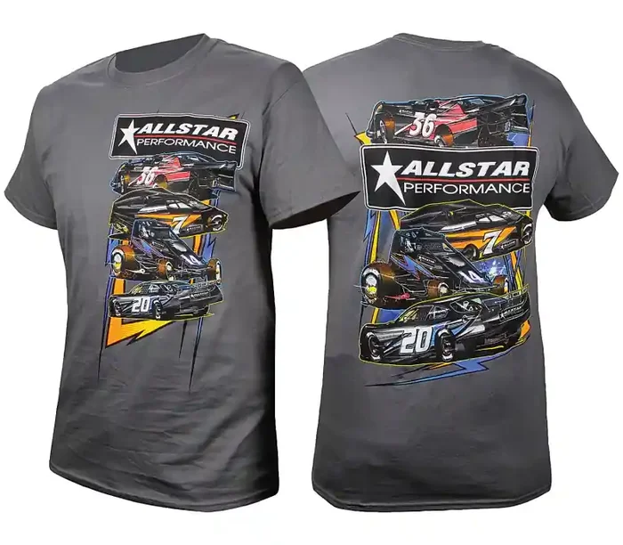 Allstar Performance T-Shirt Dark Gray Circle Track X-Large ALL99901XL