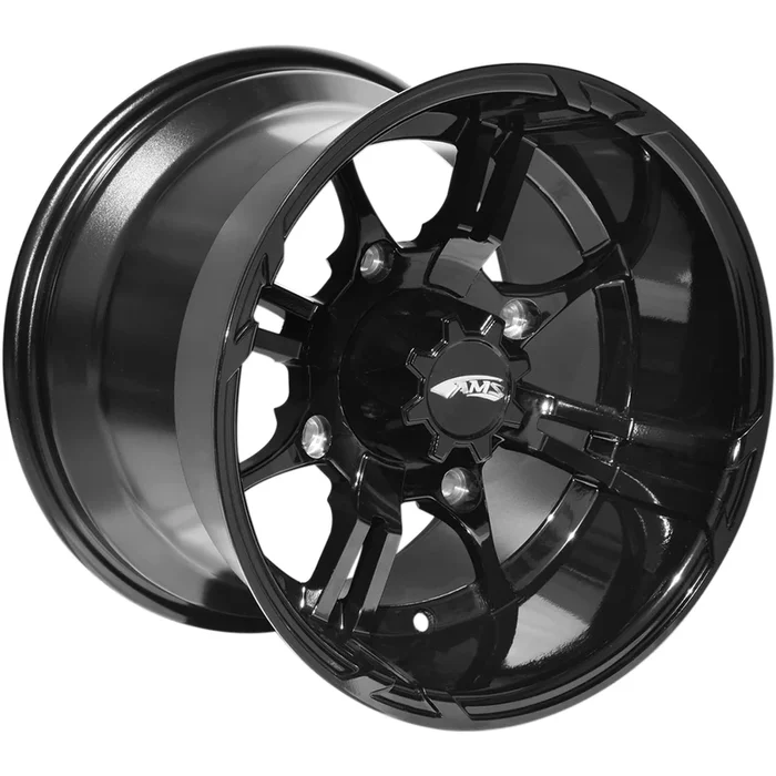 AMS 0230-0914 5001-032BS Roll’n 108 Cast Aluminum Wheel Roll’n 108 Wheel – Rear – Black – 15×10 – 4/156