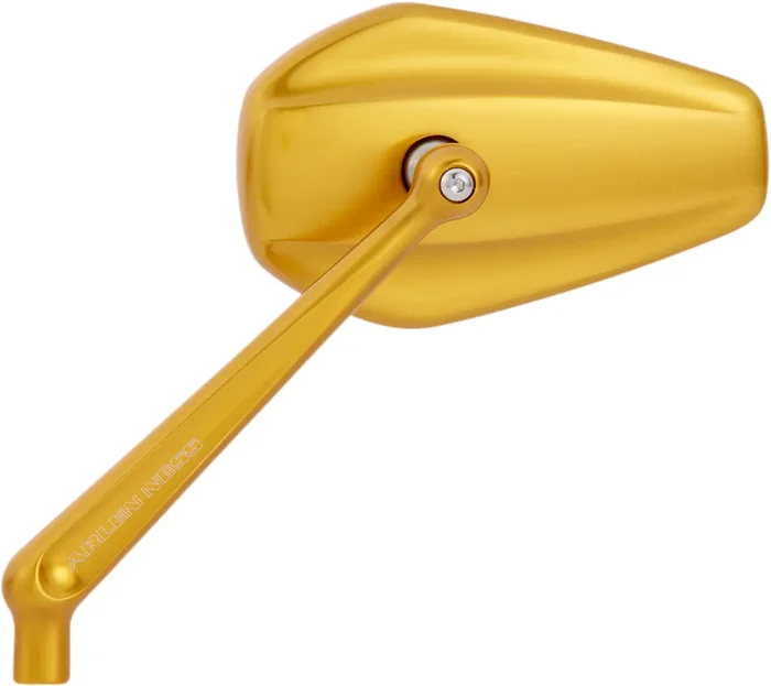 Arlen ness Mirror – Mini/Stocker – Side View – Hexagon – Gold – Right