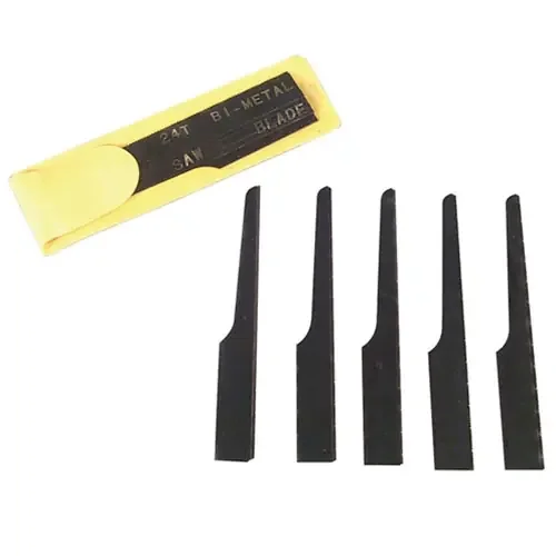 Astro Pneumatic 5-pc. Blade Set for 129TW – 24 Teeth per Inch – Yellow Sleeve – 5SAW