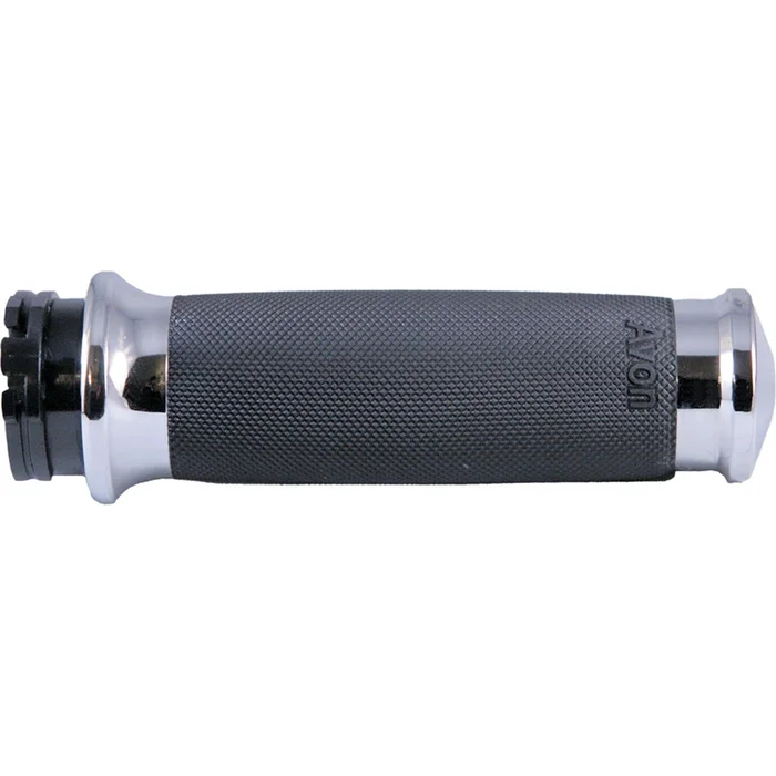 Avon Grips Custom Contour Grips Heated Fly-by-Wire Throttle Chrome [MPN: CC-85-CH-FLY-HT]