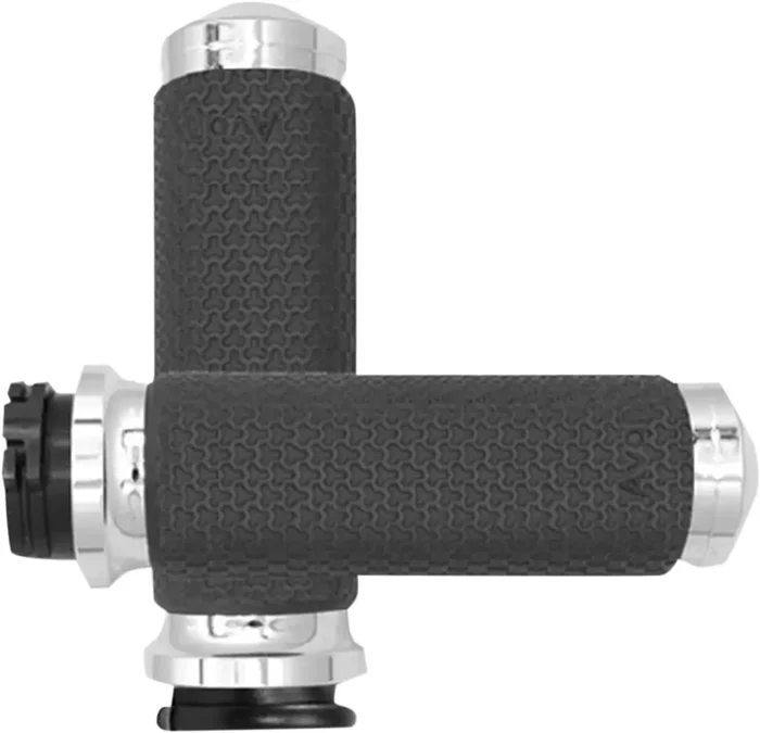 Avon grips Vibration Dampening Memory Foam Grips – Large – Chrome Harley Davidson