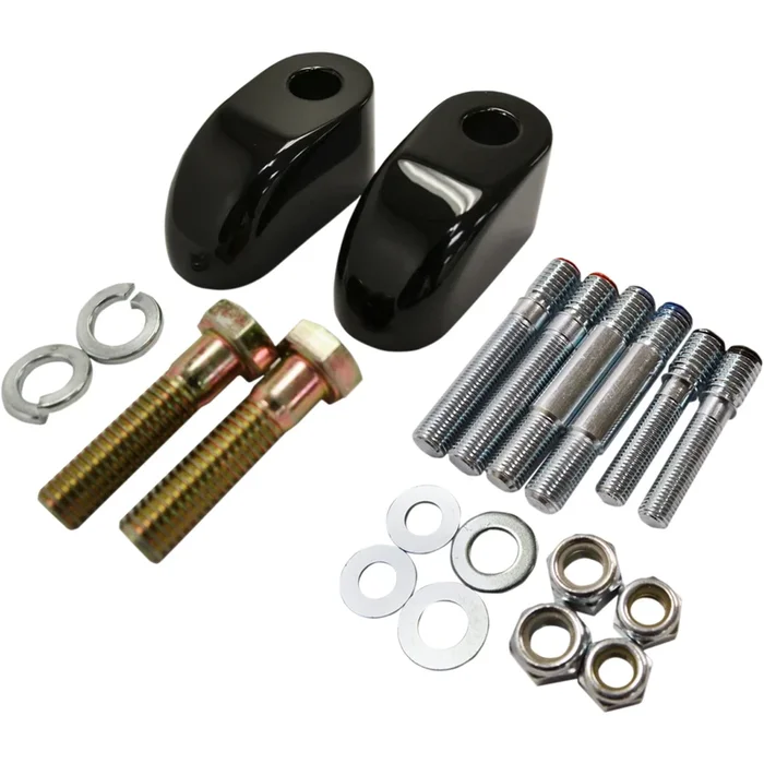 BARON 0602-0694 BA-7416-01B Handlebar Riser Adapter/Extension Risers – Pullback – Extension – 1 ” – Black