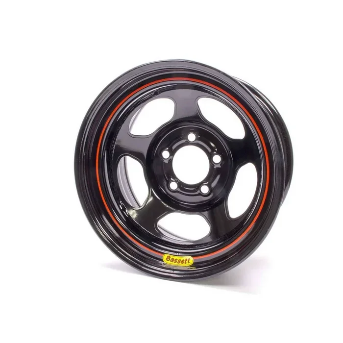 Bassett Armor Edge Dirt Track Wheel – 15 ” x 8 ” – 5 x 5 ” – Black – 3 ” Back Spacing – 19 lbs.