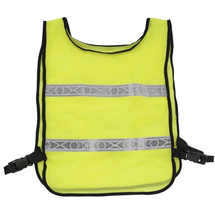 BikeMaster Men’s Reflector Safety Vest – Fluorescent Lime – One Size [MPN: 107550LIME]