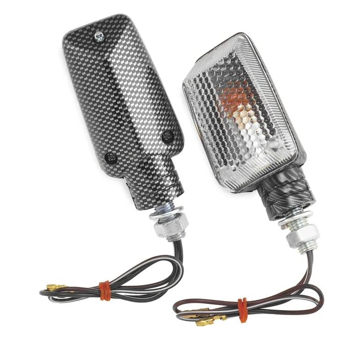BikeMaster Universal Marker Light – Mini Stalk – Clear/Carbon [MPN: ST-8041]