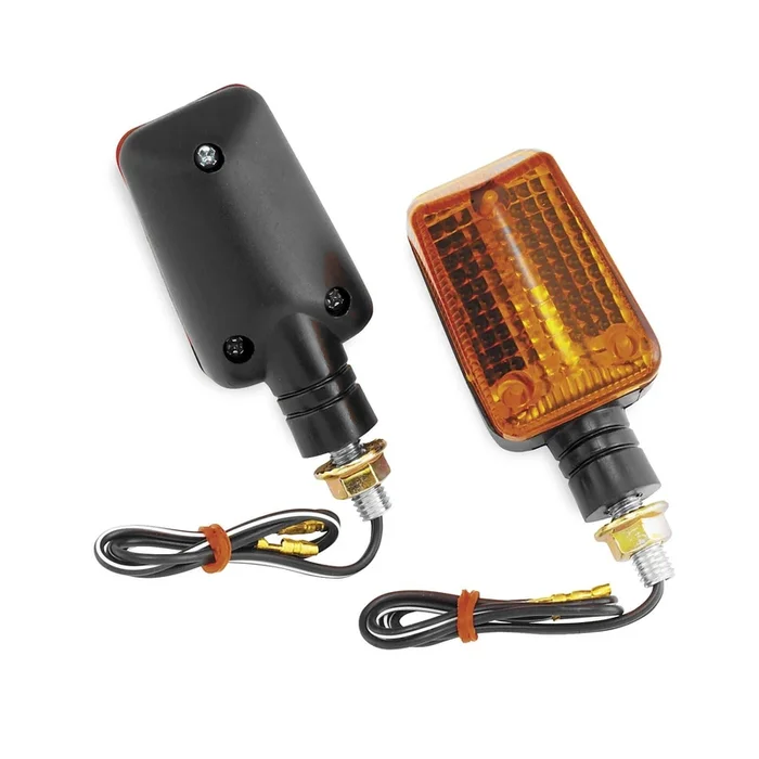 BikeMaster Universal Marker Light Kit – Mini Stalk Amber/Black [MPN: 25-8038]