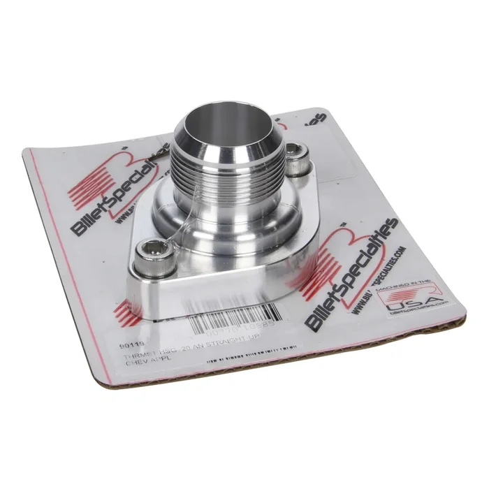 Billet Specialties Thermostat Housing -20 AN Straight Up Chevy