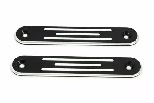 Black Spotlamp Eliminator Bracket Set for Harley Davidson by V-Twin