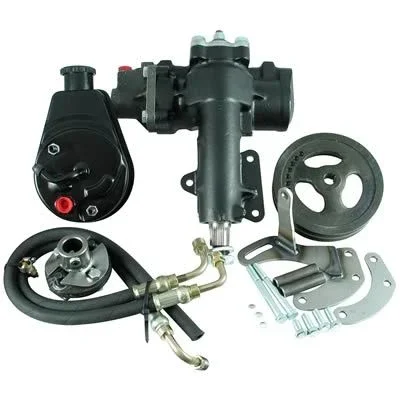 Borgeson Delphi 600 Power Steering Box – 12.7 to 1 Ratio – Brackets / Joints / Lines / Pump – Small Block Chevy – Chevy Corvette 1967-82
