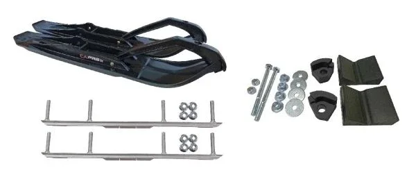 C&A Pro Black XCS Snowmobile Skis w/ 4.5″ Shaper Bars Complete Kit Ski-Doo T3 Summit