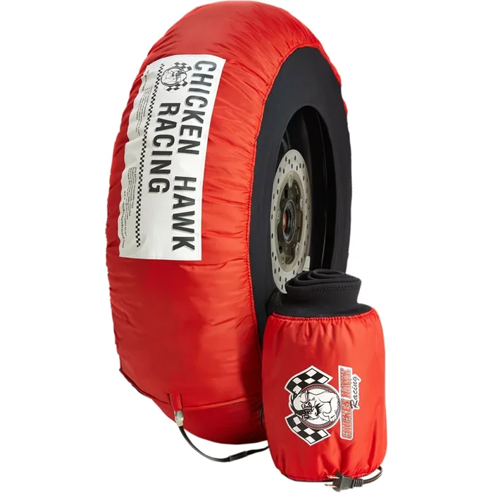 CHICKEN HAWK RACING 0362-0033 PRIV-STD-S/M Privateer Tire Warmers Standard Tire Warmers – Standard – Red – 250GP – Pair