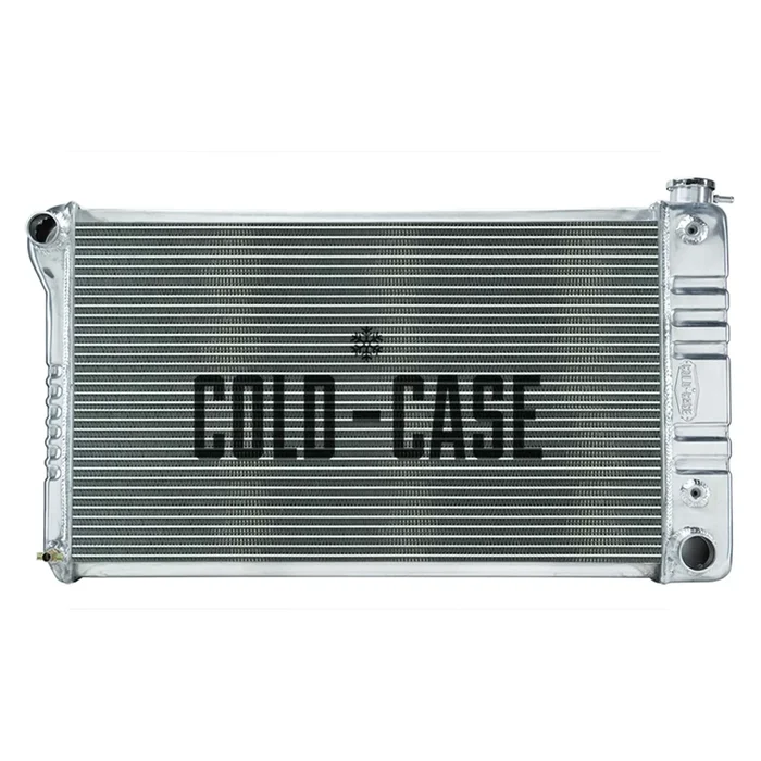 Cold-Case Radiators Radiator – Driver Side Inlet – Passenger Side Outlet -Aluminum – Polished