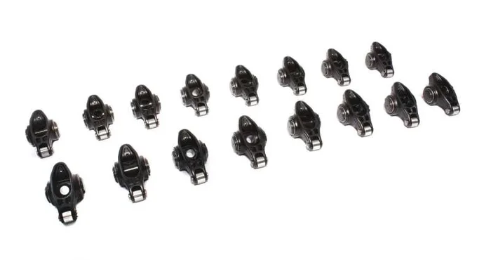 Comp Cams Ultra Pro Magnum Full Roller Rocker Arm – 3/8 in Stud Mount – 1.60 Ratio – Chromoly – Small Block Chevy – Set of 16 1618-16