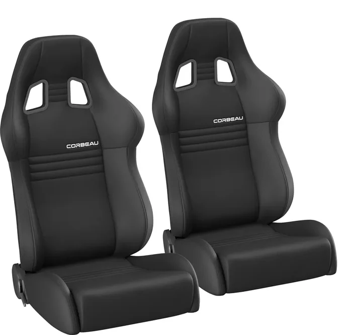 Corbeau A4 Reclining Racing Seat Pair for Jeep CJ-7, Wrangler YJ, TJ, JK & Unlimited